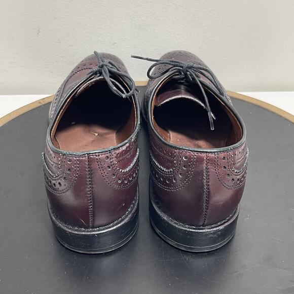 Allen Edmonds McAllister Shoes Mens Size 8.5 B‎ Wingtip Brogue Leather Burgundy main image 5